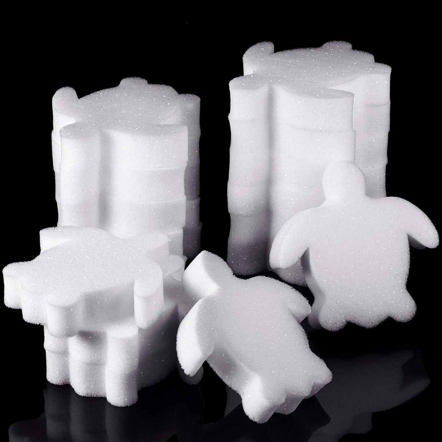 Boao 16-Pack White Turtle Oil Absorbing Sponges for Hot Tubs & Pools