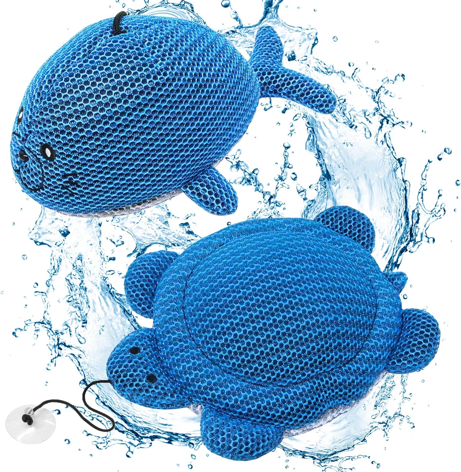 Hot Tub Scum Absorbers, 2-Pack Turtle & Seal